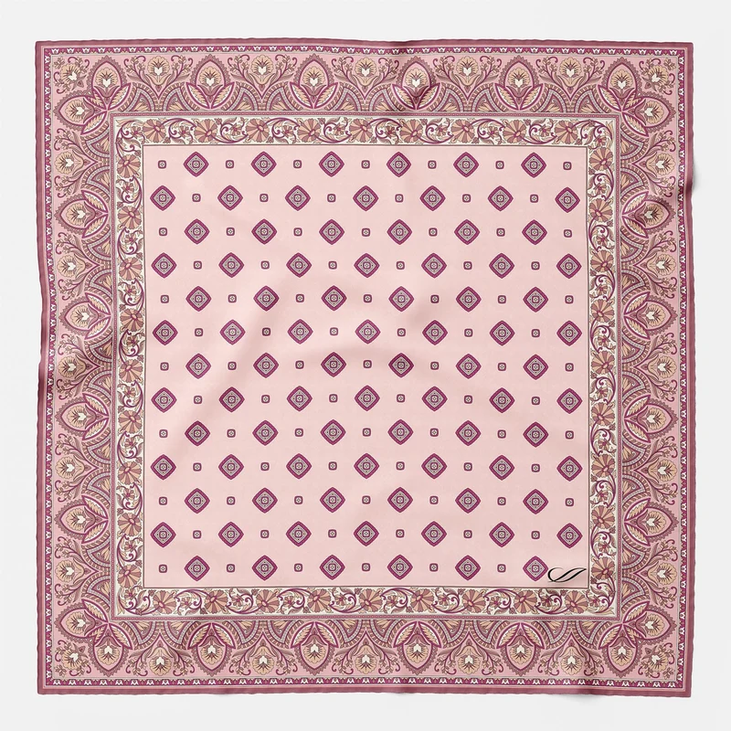 Savino - Silk Pocket Square - Pink