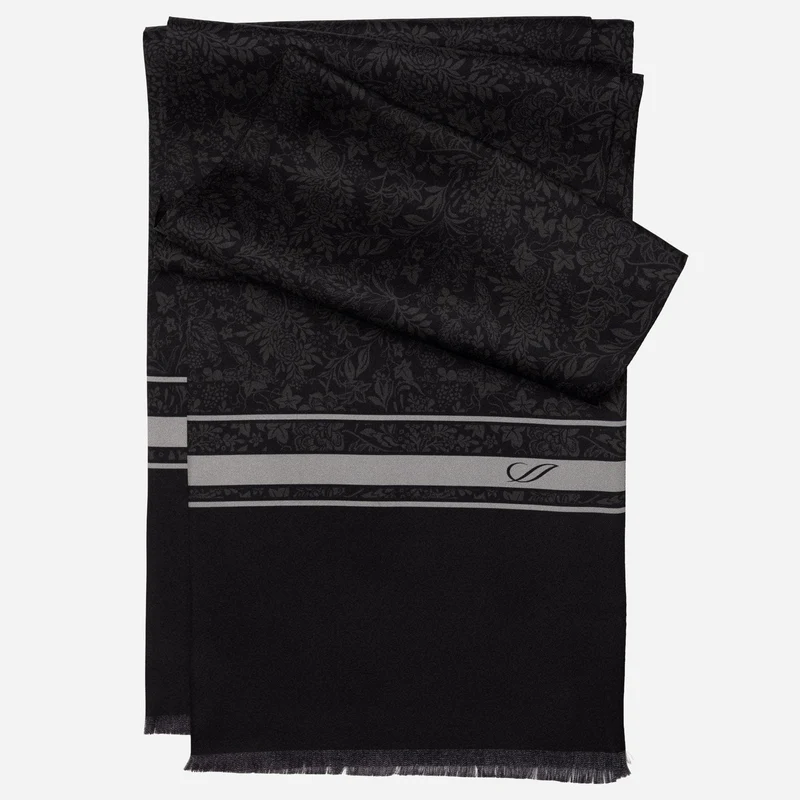Rapallo - Silk Scarf - Black