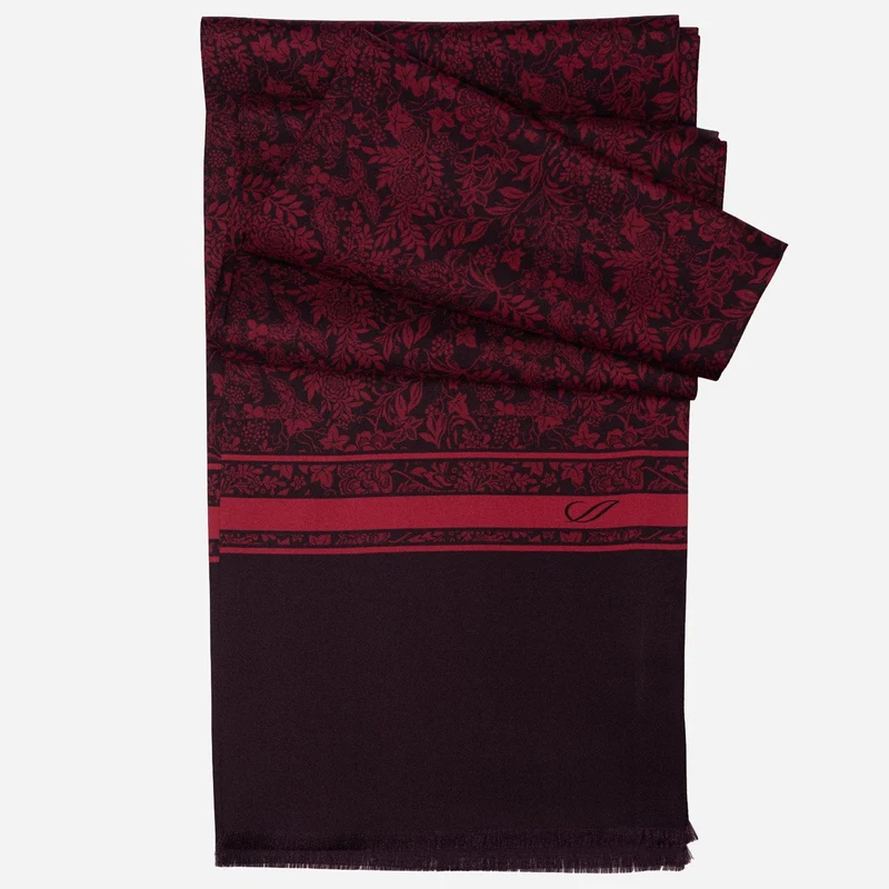 Rapallo - Silk Scarf - Burgundy