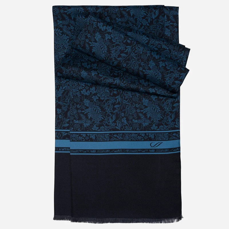 Rapallo - Silk Scarf - Midnight Blue