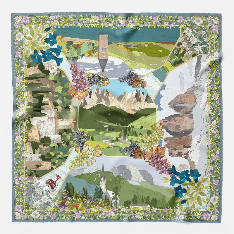 Celebrating Trentino Art Scarf - 35” Foulard