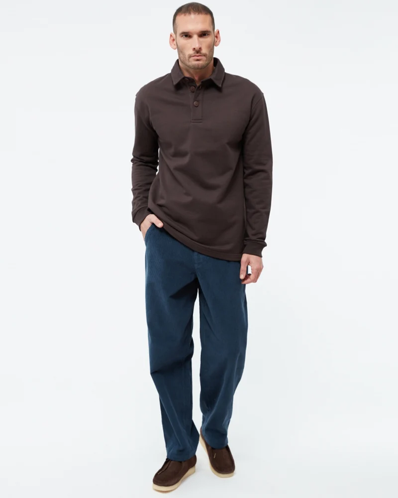 GIVN corduroy chino broek KLAAS BLUE biologisch katoen