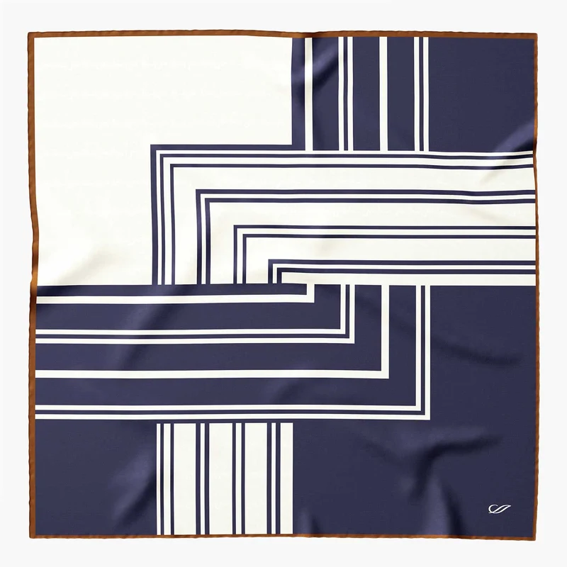 Lazio - Silk Neckerchief - Navy