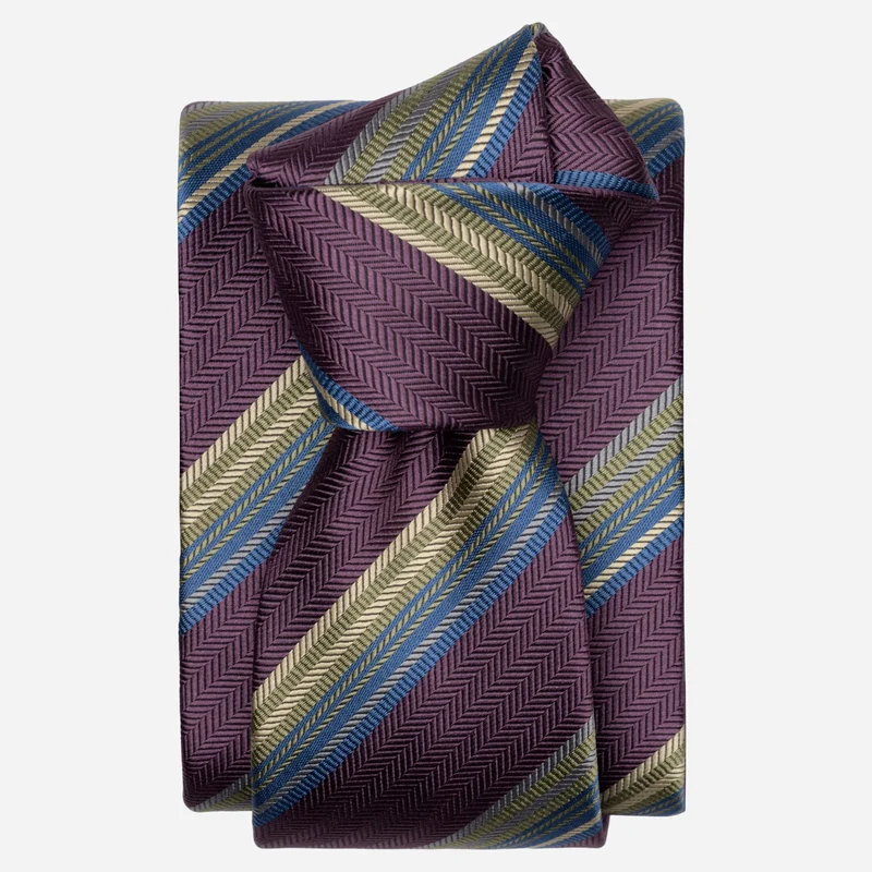 Murano - Silk Jacquard Tie - Plum