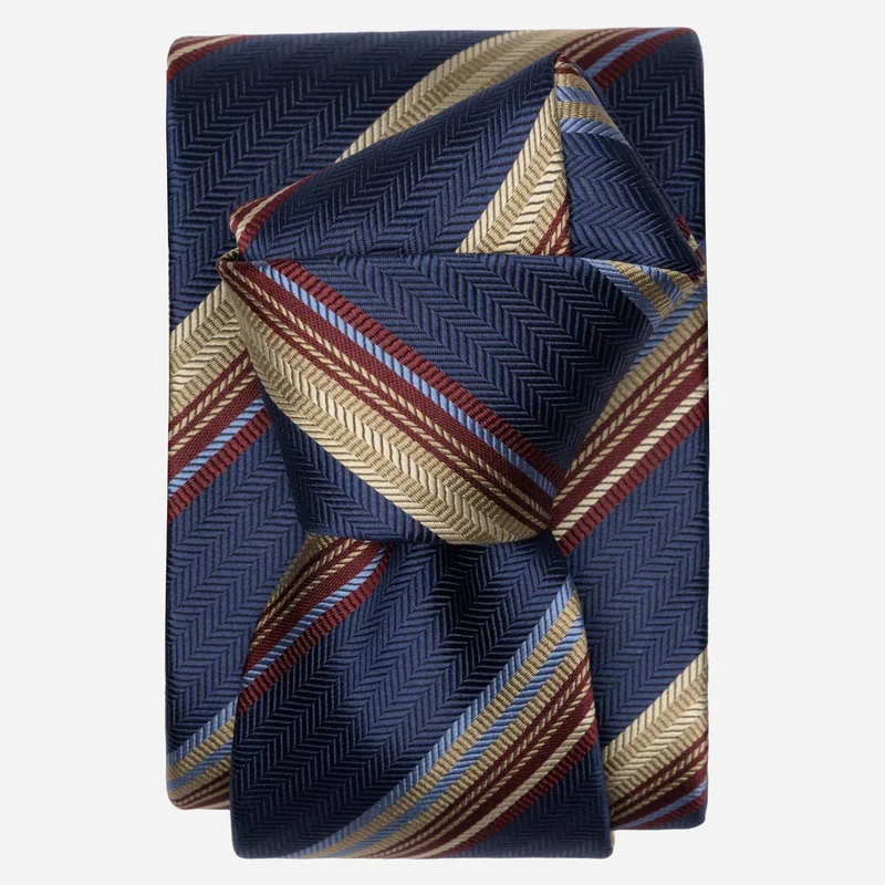 Murano - Silk Jacquard Tie - Navy
