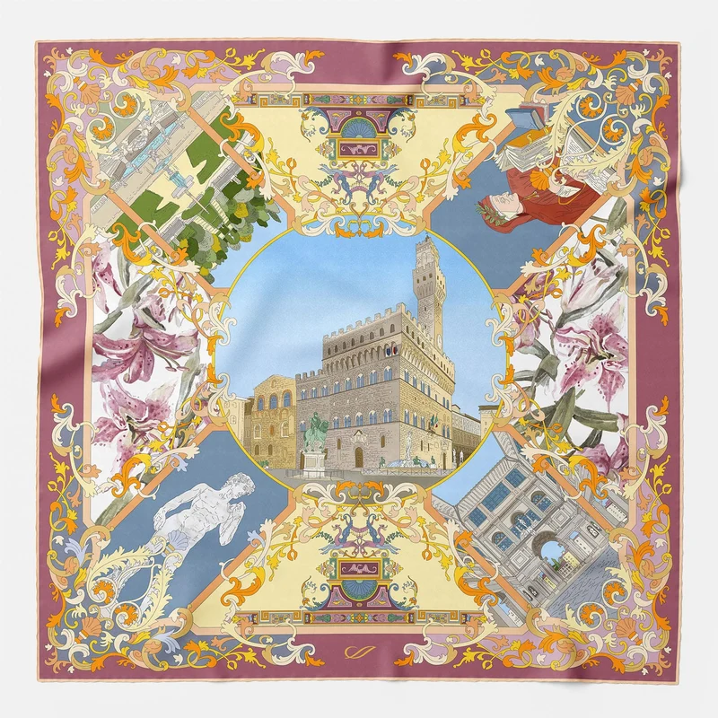 Celebrating Firenze Art Scarf - 35” Foulard 2026