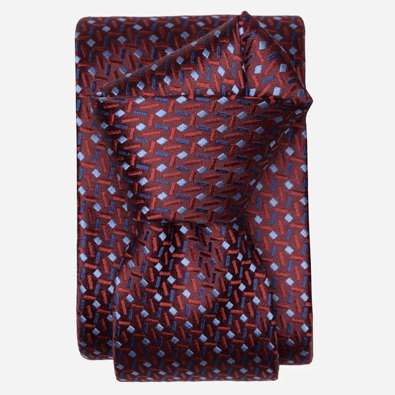 Seville - Silk Jacquard Tie - Burgundy