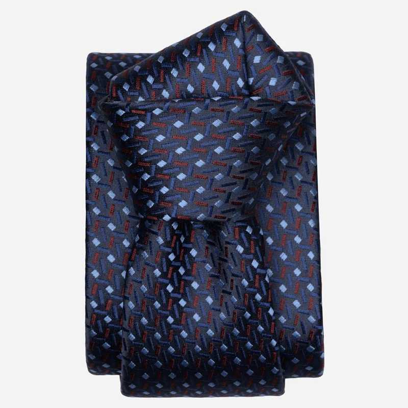 Seville - Silk Jacquard Tie - Blue