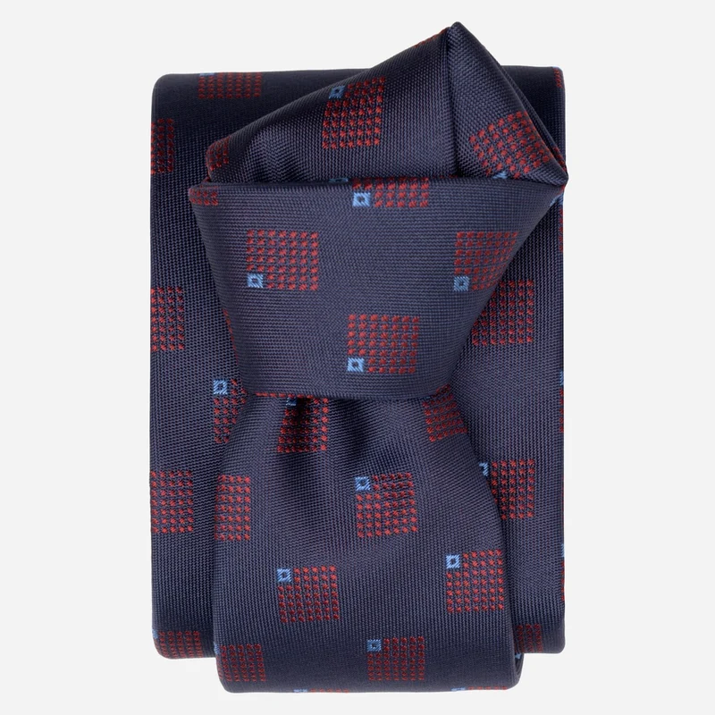 Siena - Silk Jacquard Tie - Navy