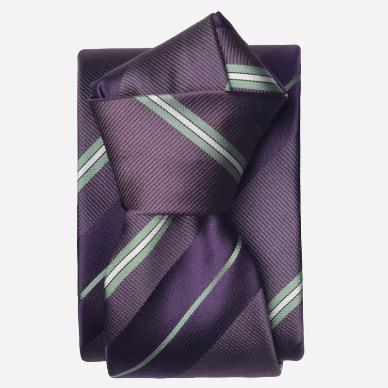 Toledo - Silk Jacquard Tie - Purple