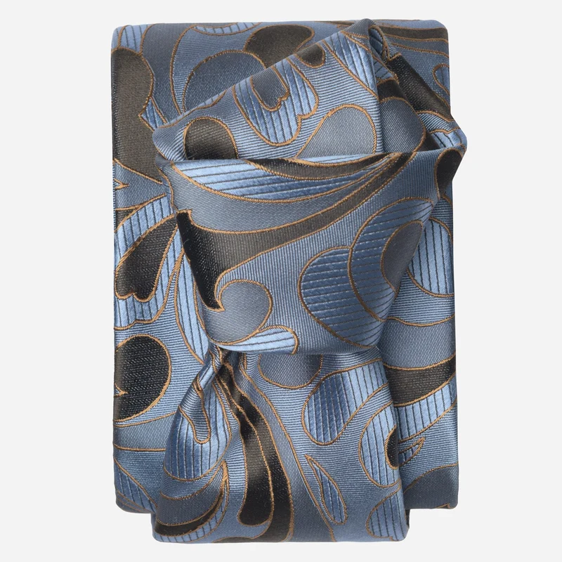 Corado - Silk Jacquard Tie - Blue