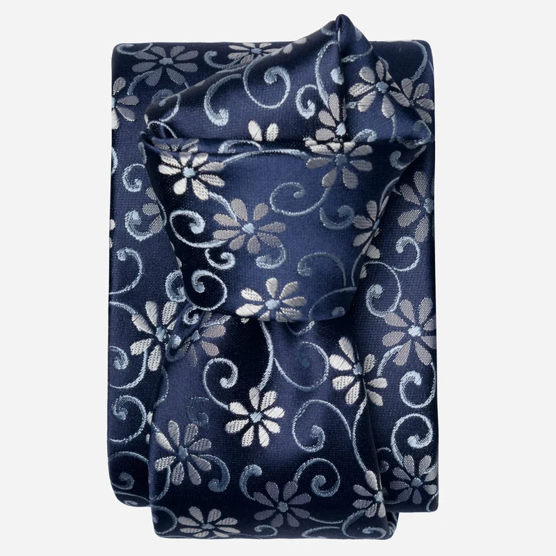 Corsini - Silk Jacquard Tie - Navy