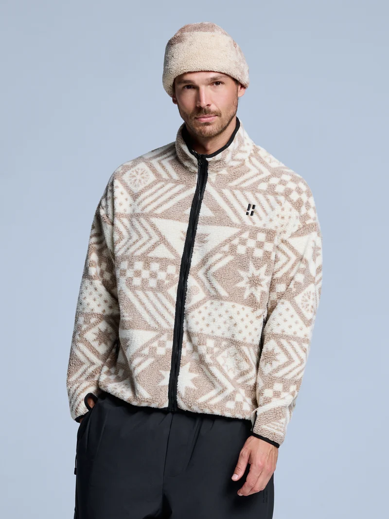 Four Seasons Sherpa Jacket AOP Men | White Multi