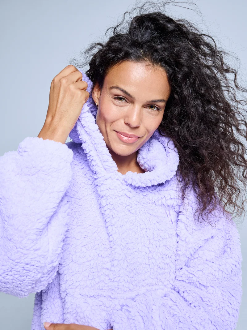 Four Seasons Fluffy Hoody Women | Lila