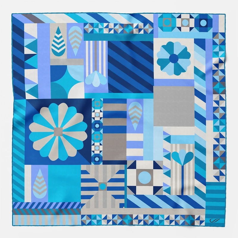 Giulietta - Silk Bandana - Blue