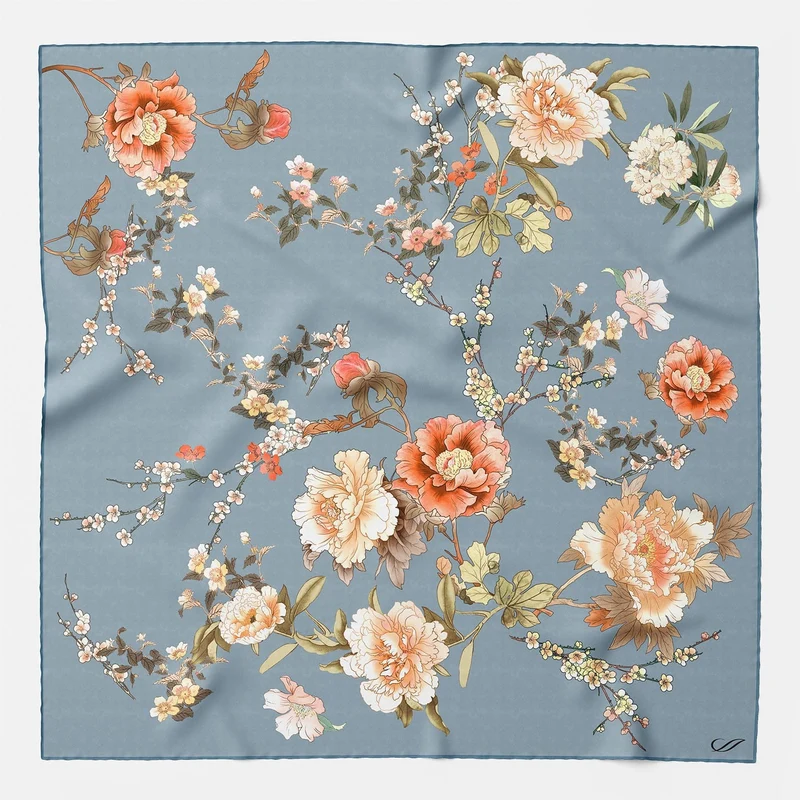Carina - Silk Bandana - Powder Blue