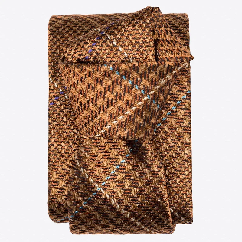 Spoleto - Silk Jacquard Tie - Copper