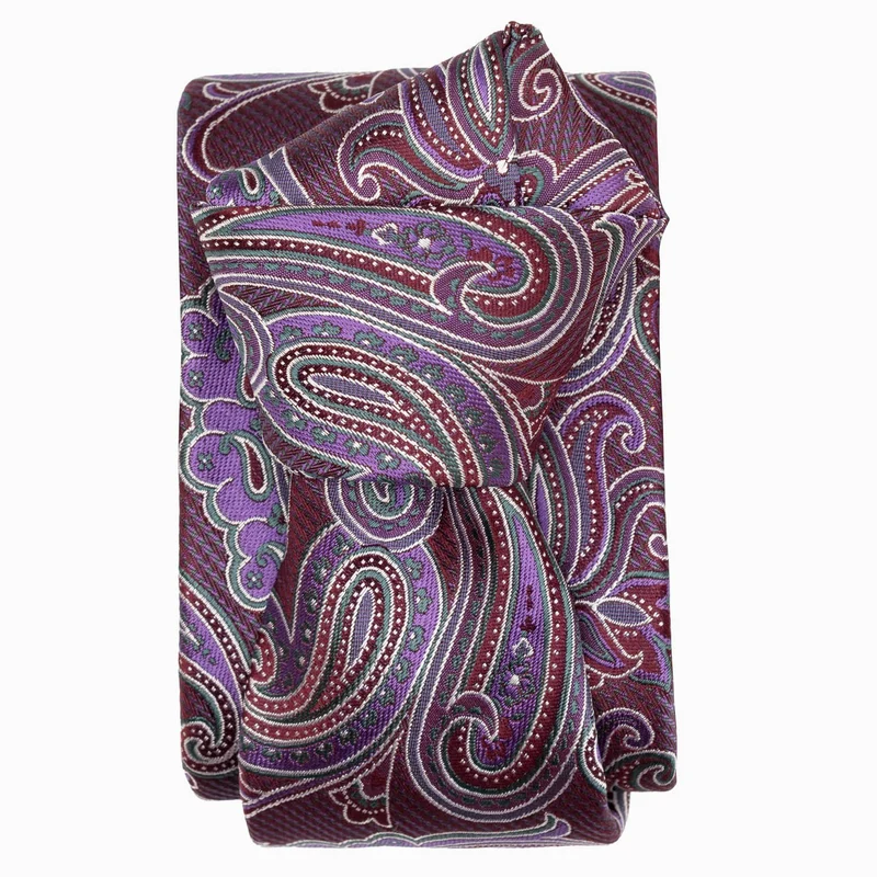Pavia - Silk Jacquard Tie - Magenta