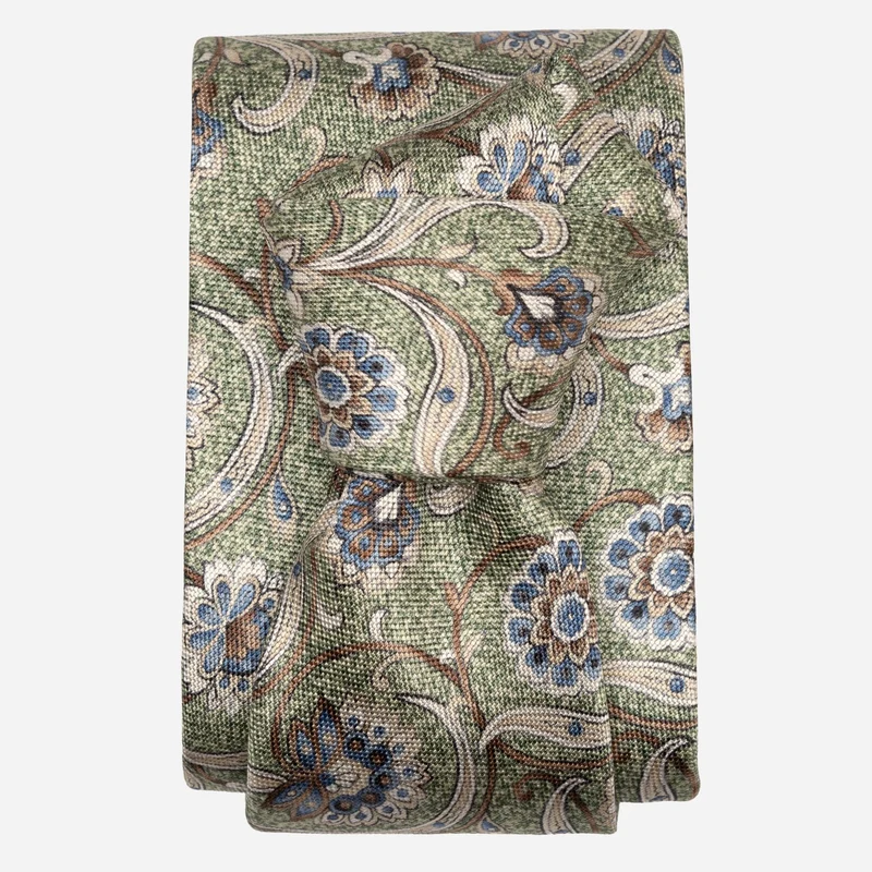 Niccolò - Printed Silk Tie - Green
