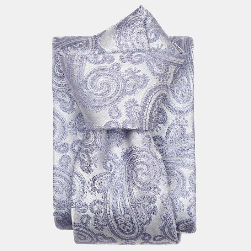 Soave - Silk Jacquard Tie - Periwinkle