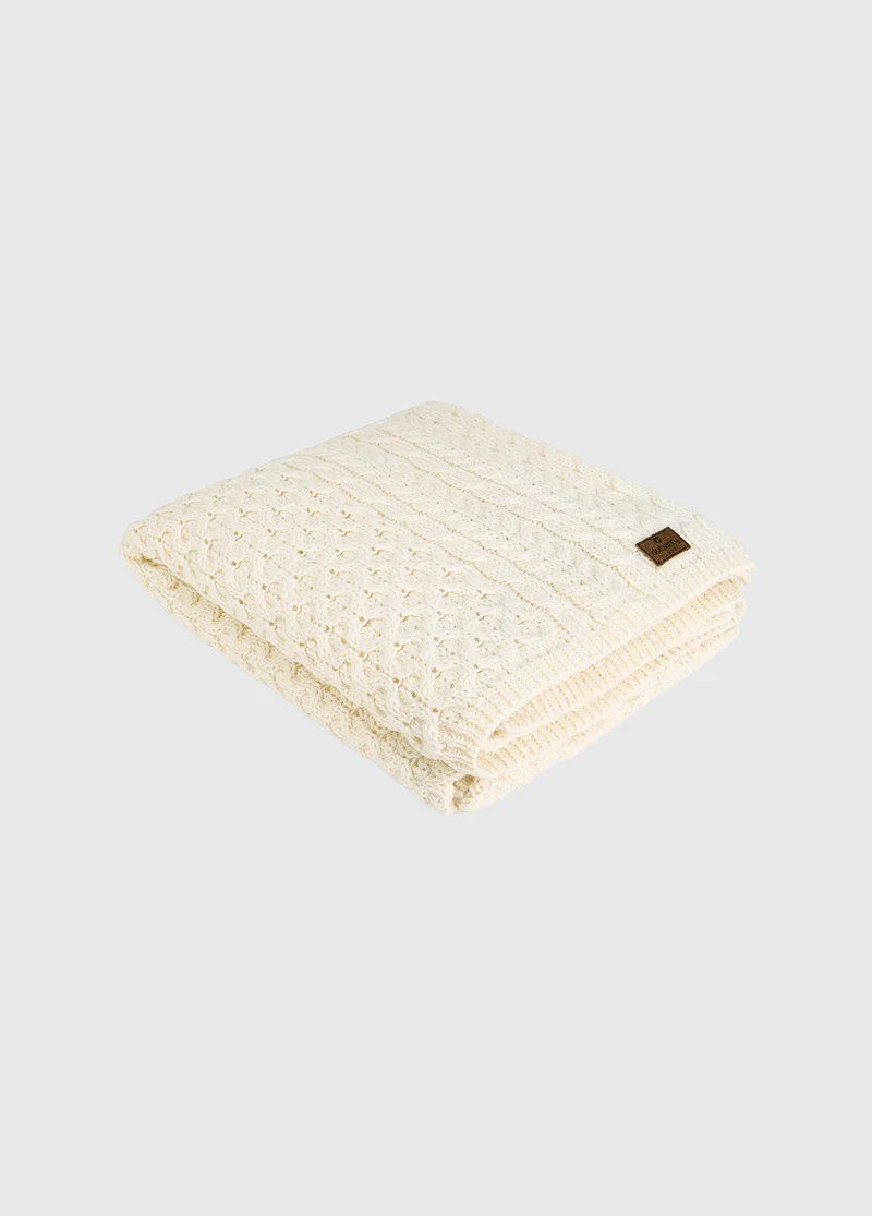Dunkerrin Wollen Plaid - Cream