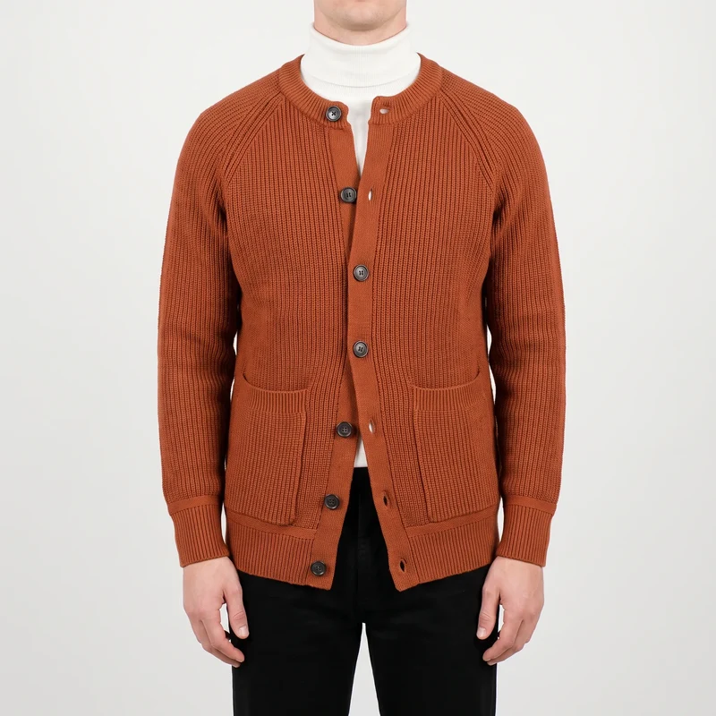 Vest heren | Corduroy vest met rits en opstaande kraag