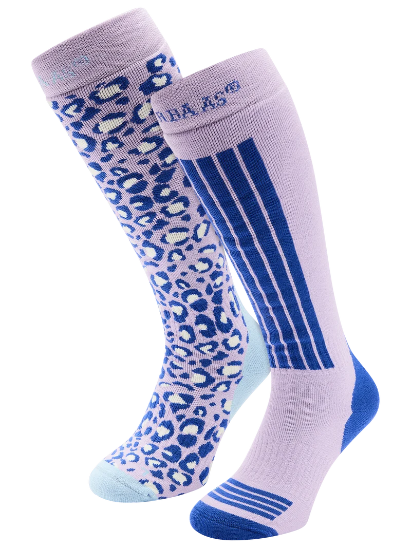 Ski Socks 2-pack | Lila