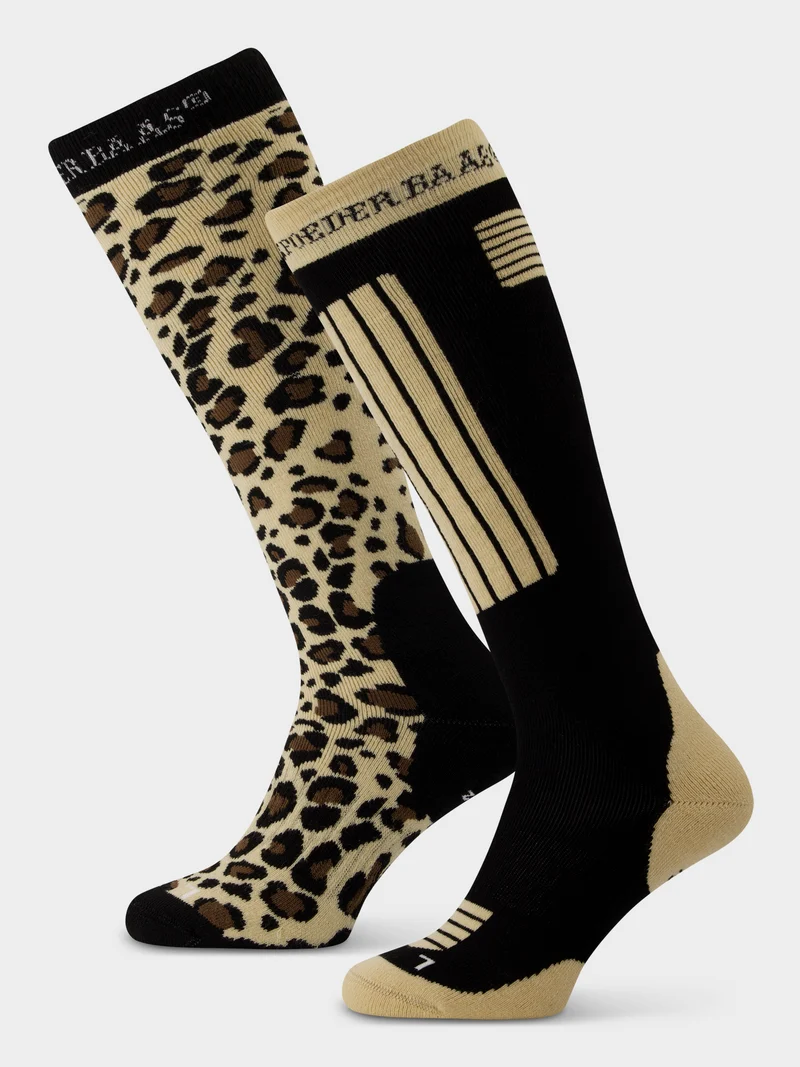 Ski Socks 2-pack | Panther Brown