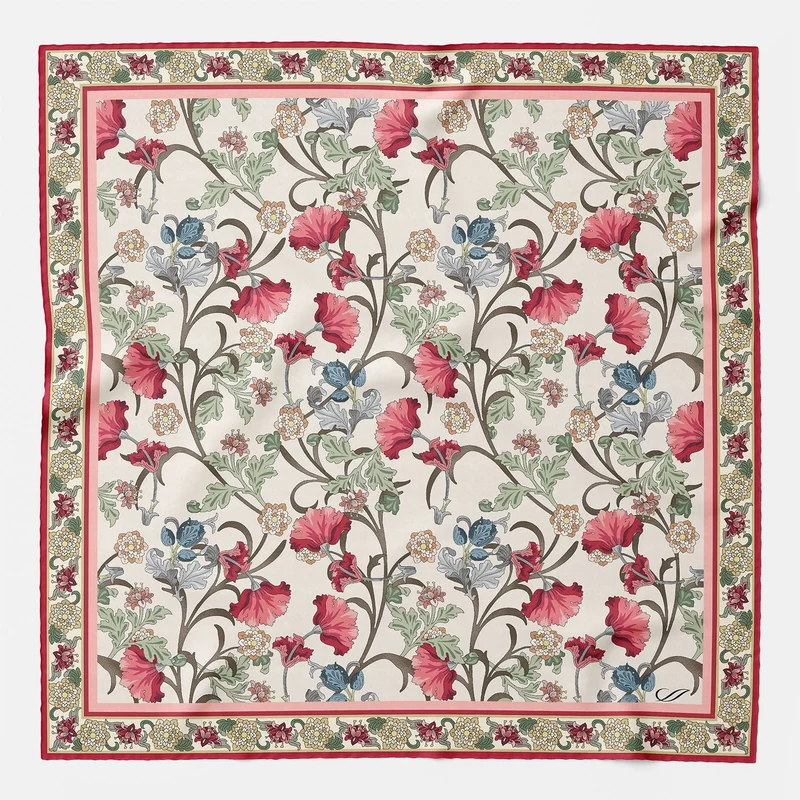 Ravello - Silk Pocket Square - Rose