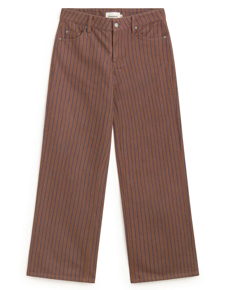 THINKING MU gestreepte broek KETTAN biologisch katoen