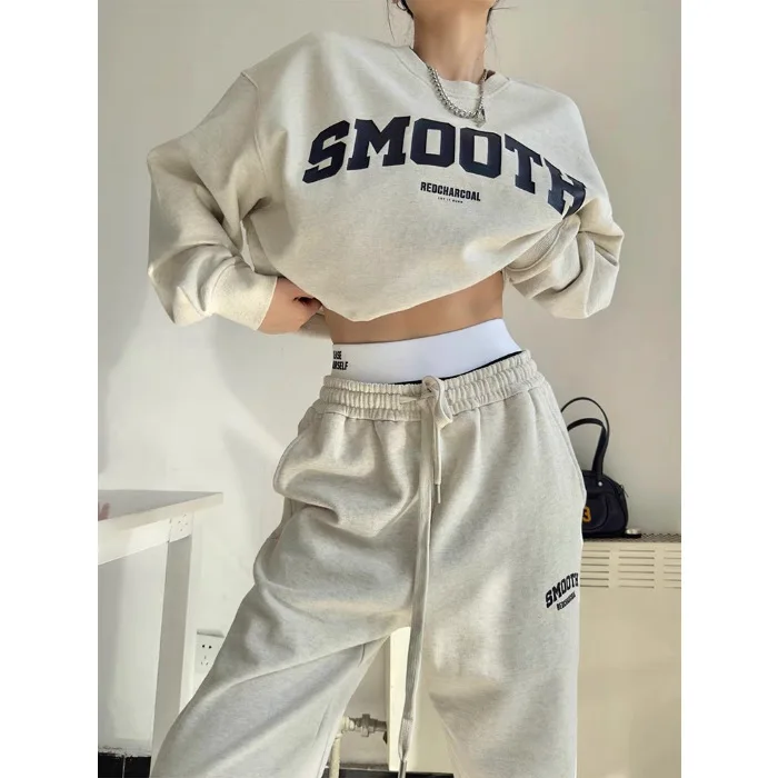 Men's Comfortable Tracksuit with Oversized Sweater and Jogging Pants