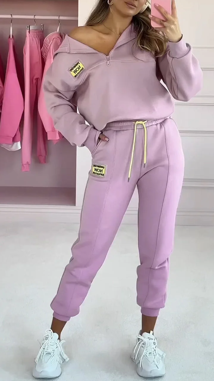 Men's Comfortable Loungewear Set with Sweater and Jogger Pants