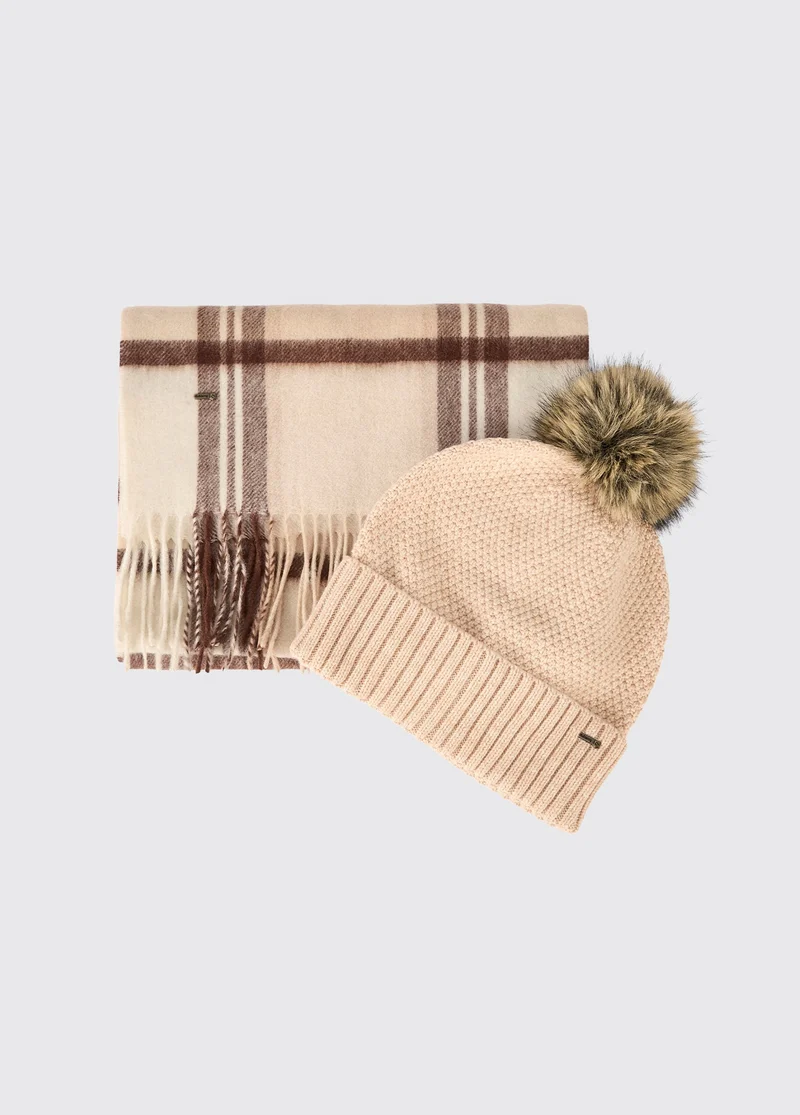 Newborn Cadeauset Muts en Sjaal - Oat