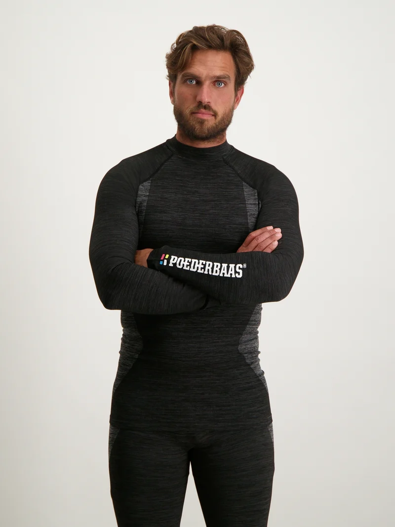 Men Technical Thermo Shirt L/S | Black