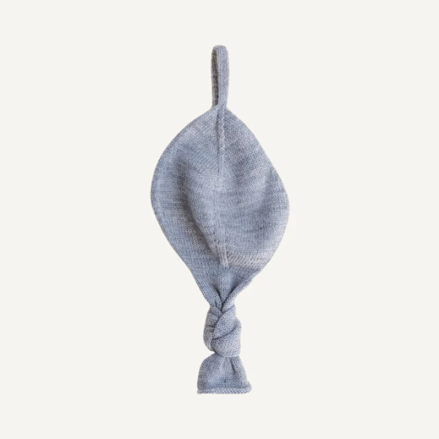 Hvid speendoekje titi grey melange