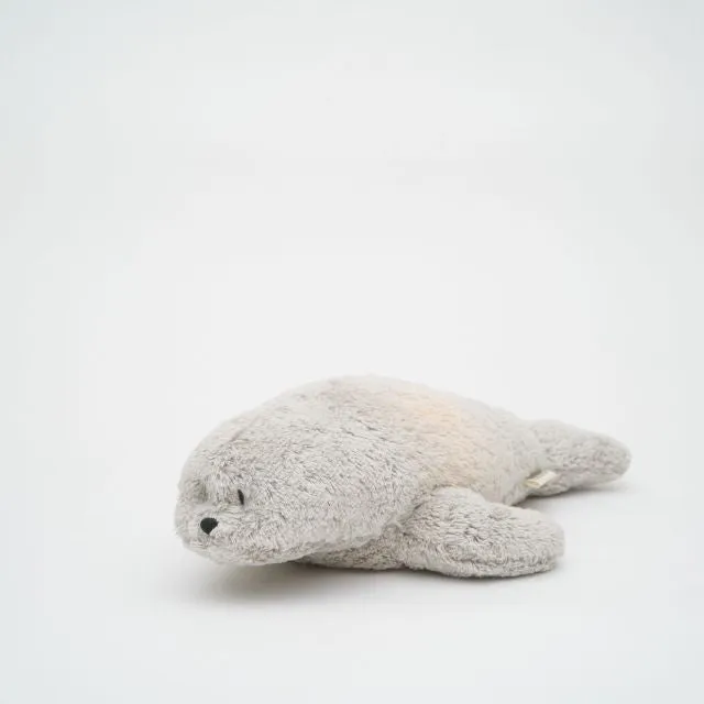 Moonie seal gray met licht en muziek