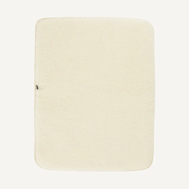 Kico label boxkleed merinowol naturel 75x95 cm