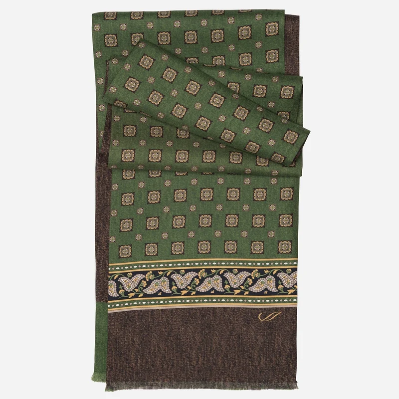 Volterra - Silk Scarf - Green