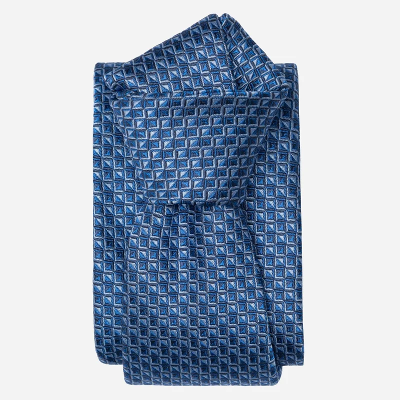 Brunelli - Silk Jacquard Tie - Blue