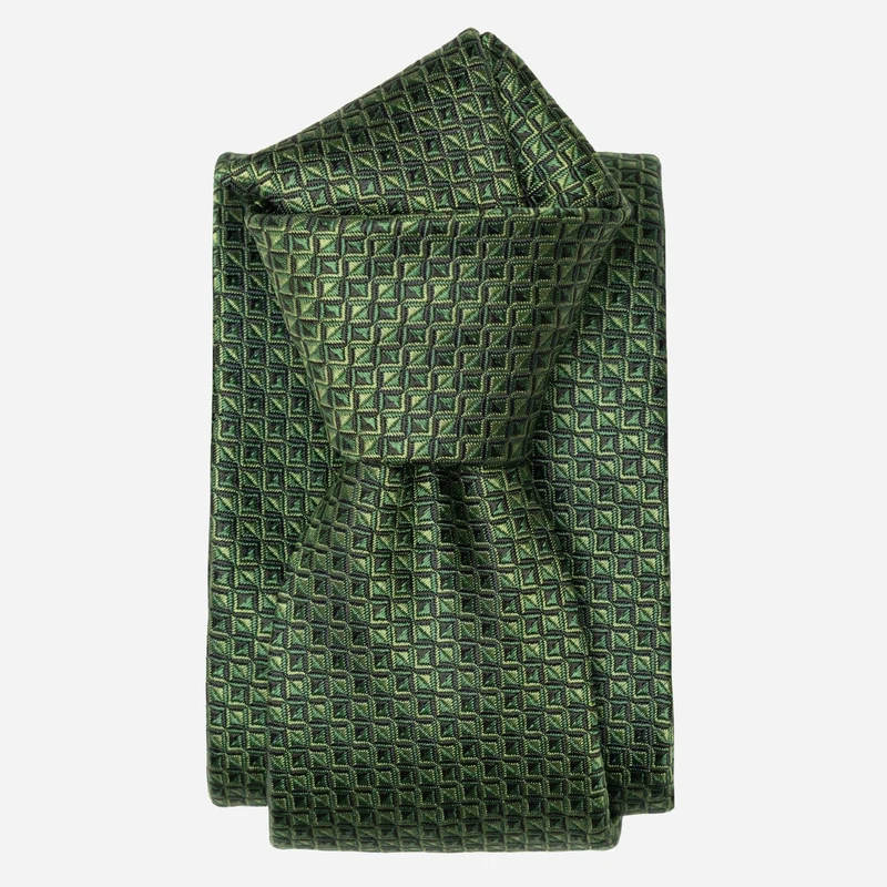Brunelli - Silk Jacquard Tie - Green