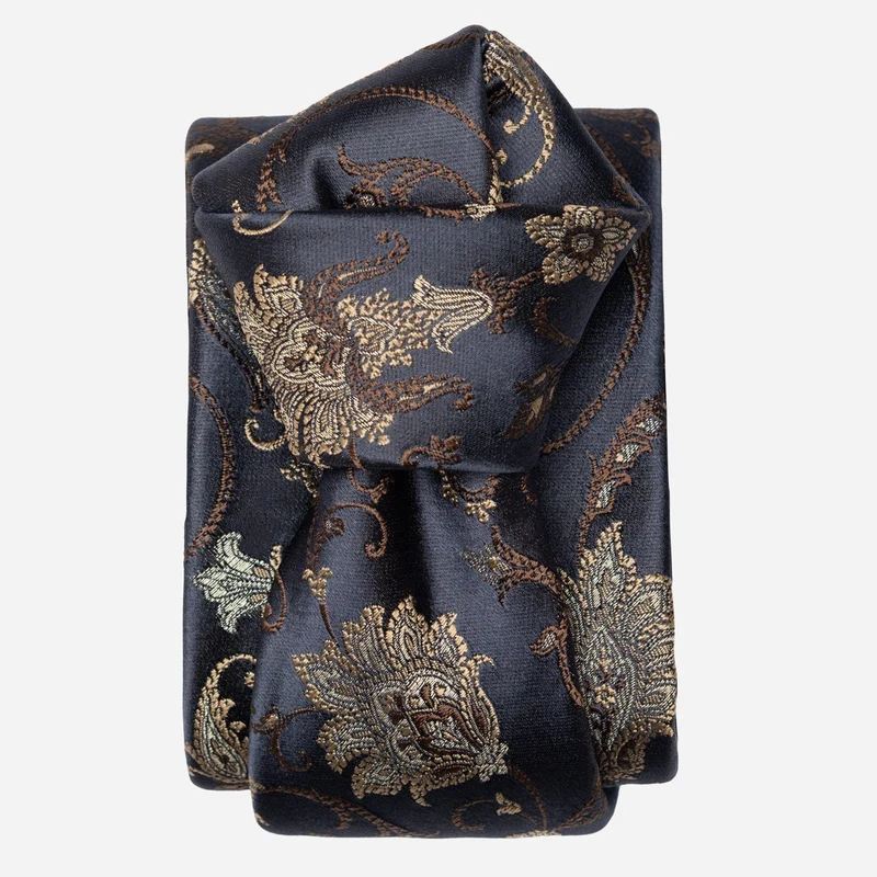 Prosecco - Silk Jacquard Tie - Midnight Blue