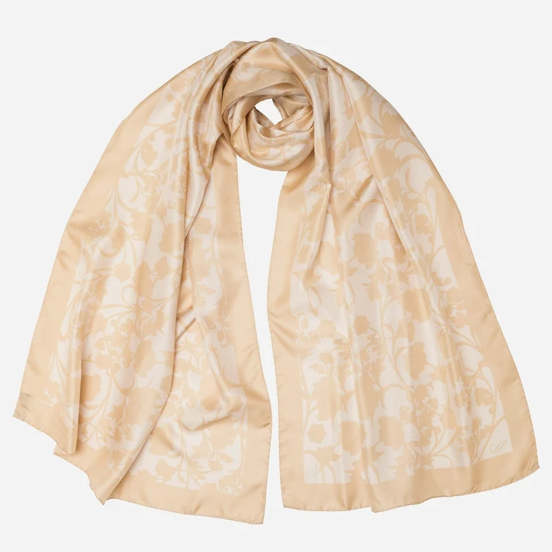 Regina - Silk Scarf Shawl - Gold