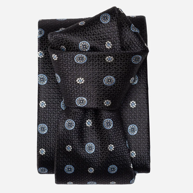 Benelli - Silk Jacquard Tie - Dark Navy