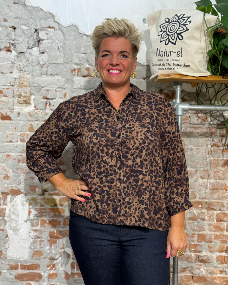 RECOLUTION Blouse met print CYPRES LEO van ecovero