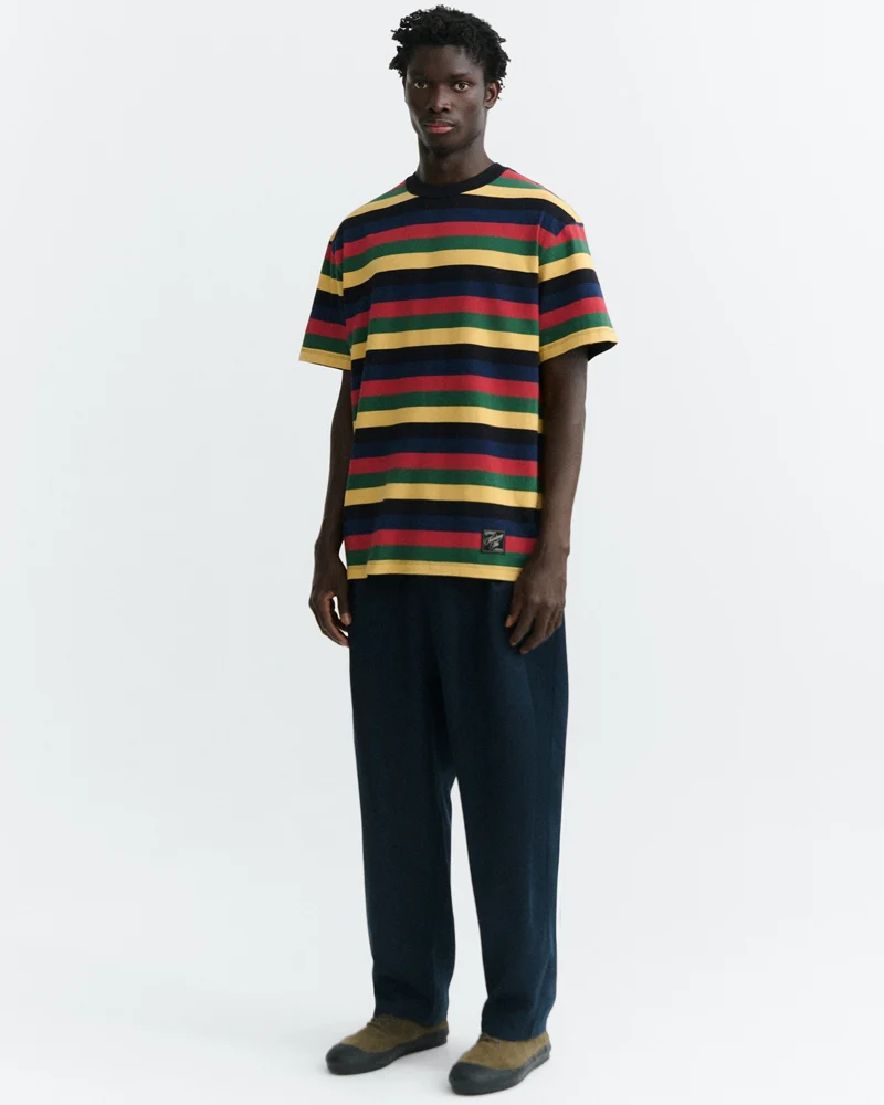 THINKING MU heren shirt AARON STRIPES biologisch katoen