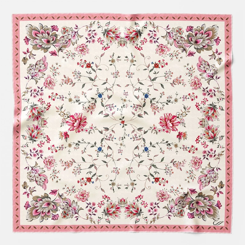 Jenna - Silk Bandana - Pink