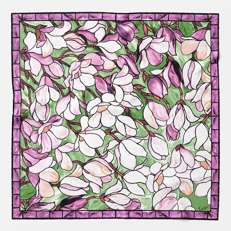 Clara - Silk Bandana - Orchid Pink