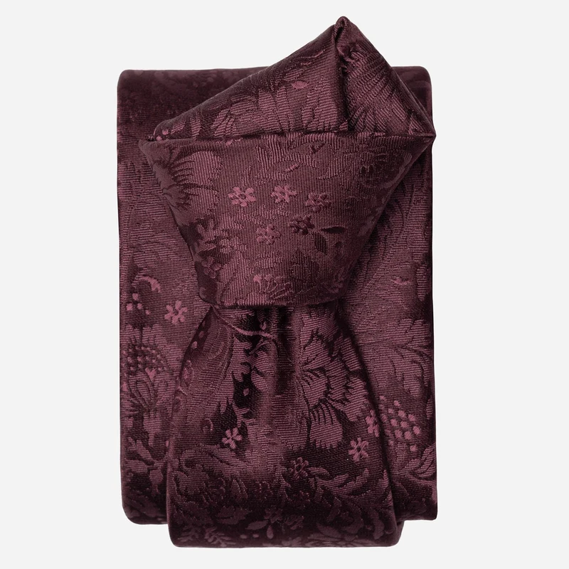 Goldoni - Silk Jacquard Tie - Burgundy