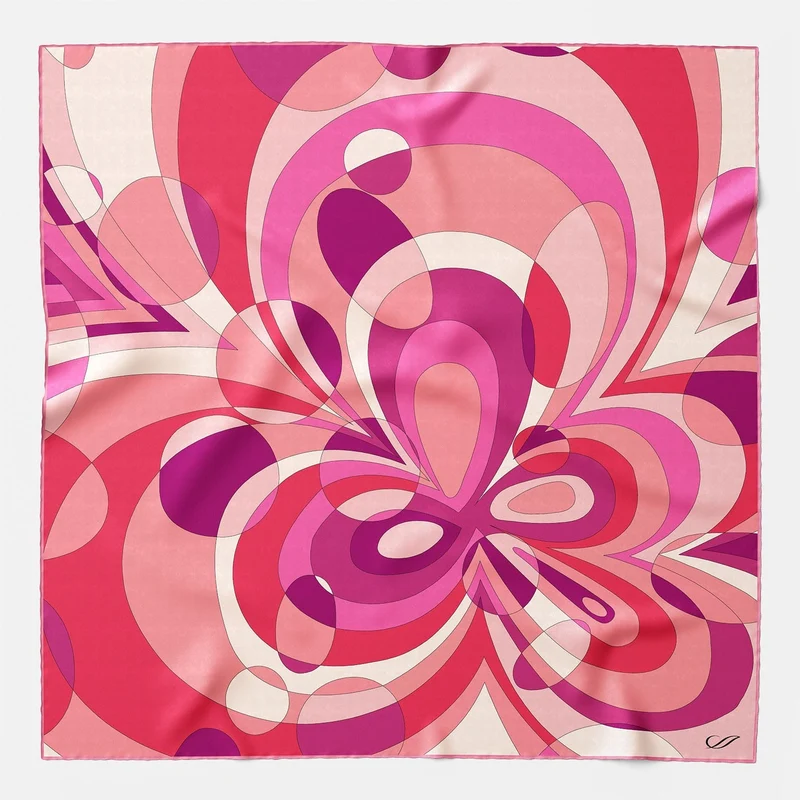 Michelle - Silk Bandana - Fuchsia