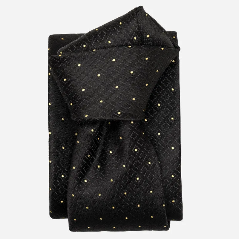 Martini - Silk Jacquard Tie - Black & Gold